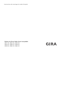 Mode d’emploi Gira 2560 20 Interphone
