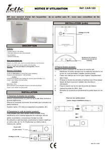 Mode d’emploi IDK CAR-120 Sonnette de porte