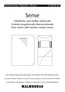 Handleiding Malmbergs 53 383 86 Sense Deurbel