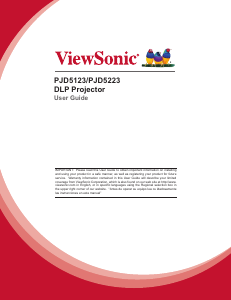 Bruksanvisning ViewSonic PJD5123 Projektor