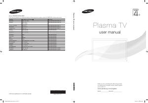 Manual Samsung PS43F4000AW Televisor plasma