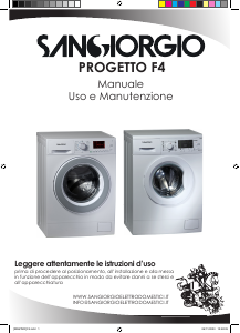 Manuale Sangiorgio SDG72 Lavatrice
