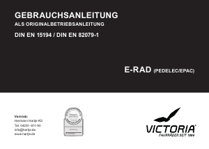 Bedienungsanleitung Victoria eAdventure 12.8 Elektrofahrrad