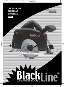 Bruksanvisning BlackLine S140X Cirkelsåg