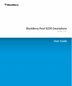 Handleiding BlackBerry Pearl 8230 Mobiele telefoon