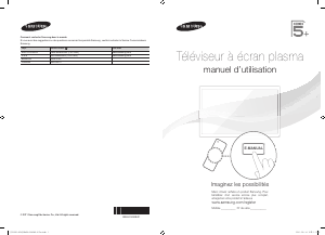 Mode d’emploi Samsung PS51D550C1R Téléviseur plasma