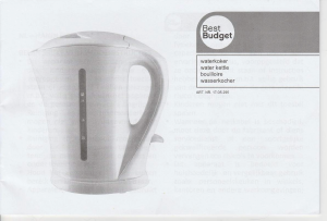 Bedienungsanleitung Best Budget 17.05.295 Wasserkocher