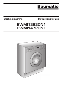 Bruksanvisning Baumatic BWMI1472DN1 Tvättmaskin