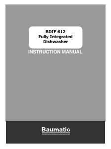 Handleiding Baumatic BDIF612 Vaatwasser