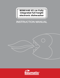 Handleiding Baumatic BDWI440 Vaatwasser