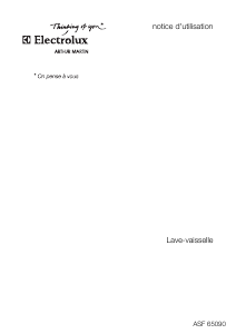 Mode d’emploi Arthur Martin-Electrolux ASF 65090 Lave-vaisselle