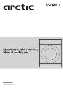 Manual Arctic AFD8200A+++ Mașină de spălat