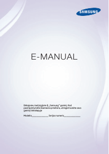 Vadovas Samsung PS60F5500AW Plazminis televizorius