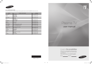 Manual Samsung PS63A750T1F Plasma Television