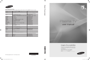 Наръчник Samsung PS63C7000YW Плазмена телевизия