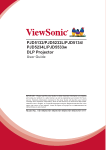 Manual ViewSonic PJD5234 Projector