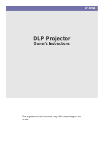 Manual Samsung SP-A600B Projector