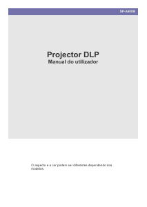 Manual Samsung SP-A600B Projetor
