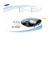 Manual Samsung SP-A800B Projetor