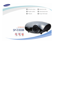 Priročnik Samsung SP-D300B Projektor