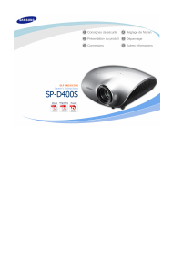Mode d’emploi Samsung SP-D400S Projecteur