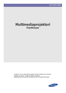 Käyttöohje Samsung SP-F10 Projektori