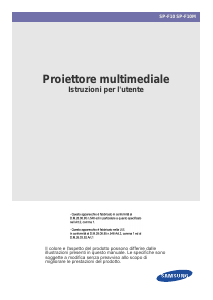 Manuale Samsung SP-F10M Proiettore