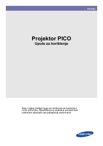 Priručnik Samsung SP-H03 Projektor