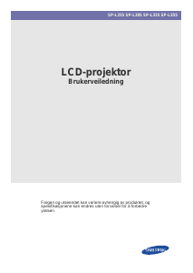 Bruksanvisning Samsung SP-L255 Projektor
