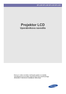 Priročnik Samsung SP-L255 Projektor