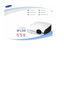 Bruksanvisning Samsung SP-L300 Projektor