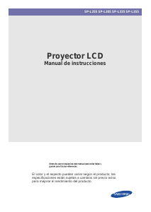 Manual de uso Samsung SP-L335 Proyector