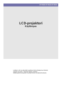 Käyttöohje Samsung SP-M220 Projektori