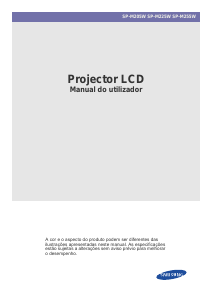 Manual Samsung SP-M225W Projetor