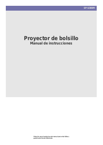 Manual de uso Samsung SP-U300M Proyector