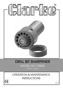 Handleiding Clarke CBS43 Boor bit slijpmachine