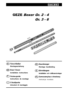 Bruksanvisning GEZE Boxer Gr. 3-6 Dörrstängare