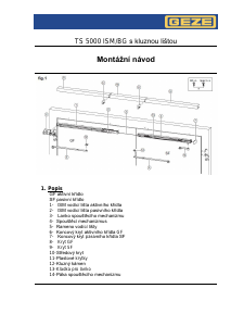 Manuál GEZE TS 5000 BG Dveřní zavírač