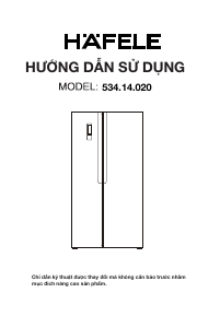 Hướng dẫn sử dụng Häfele 534.14.020 Tủ đông lạnh