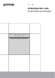 Manuale Gorenje BO6727E03BG Forno