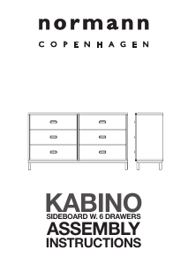 Bruksanvisning Normann Kabino (6 drawers) Kommode