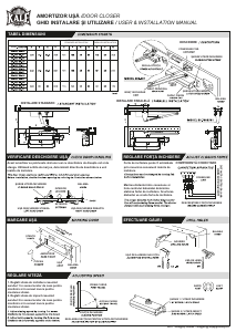 Manual Kale KD-002/50-440 Amortizor ușă