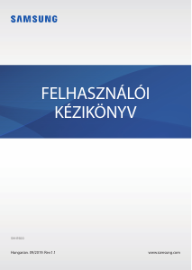 Használati útmutató Samsung SM-R500 Galaxy Watch Active Okosóra