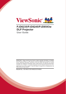 Bruksanvisning ViewSonic PJD6543w Projektor