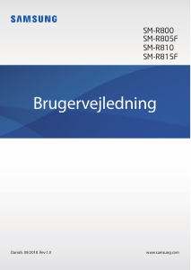Brugsanvisning Samsung SM-R805F Galaxy Watch Smartwatch