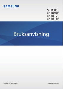 Bruksanvisning Samsung SM-R815F Galaxy Watch Smart klocka