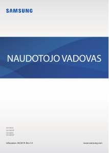 Vadovas Samsung SM-R835F Galaxy Active 2 Išmanusis laikrodis