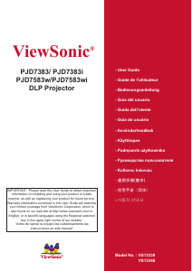 Handleiding ViewSonic PJD7583wi Beamer