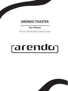 Manual Arendo 305656 Toaster