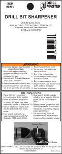 Handleiding Drill Master 98061 Boor bit slijpmachine